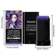 临时染发棒，速效染发棒，适合所有年龄段，可用于日常派对、角色扮演、万圣节和圣诞节。DIY染发膏（玫瑰粉、紫色、绿色、蓝色） - 彩色 - 查看 9