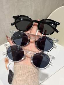 3 pezzi Occhiali da donna con montatura quadrata, stile di strada alla moda e futuristico, adatti per attività casual all'aperto, outfit per appuntamenti, addio al nubilato, accessori da spiaggia - Multicolore - Visualizzare 7