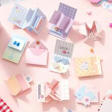M5 Handmade Creative Material Pack, Each Book Can Make 10 Patterns. M5 Notebook Making, Used For DIY Scrapbooking, Handicraft Materials, Handicraft Arts, Parent-Child Games, Making Commemorative Books, Holiday Gifts, Birthday Gifts - Multicolor - View 10