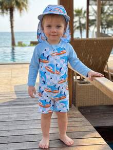 Baby Boys Swimwear - Blue - View 3