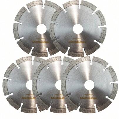 5 lưỡi cắt kim cương 5 inch – Lưỡi cắt kim cương Turbo dùng cho đá, đá cẩm thạch, đá granit, gạch, bê tông – Lưỡi cưa kim cương