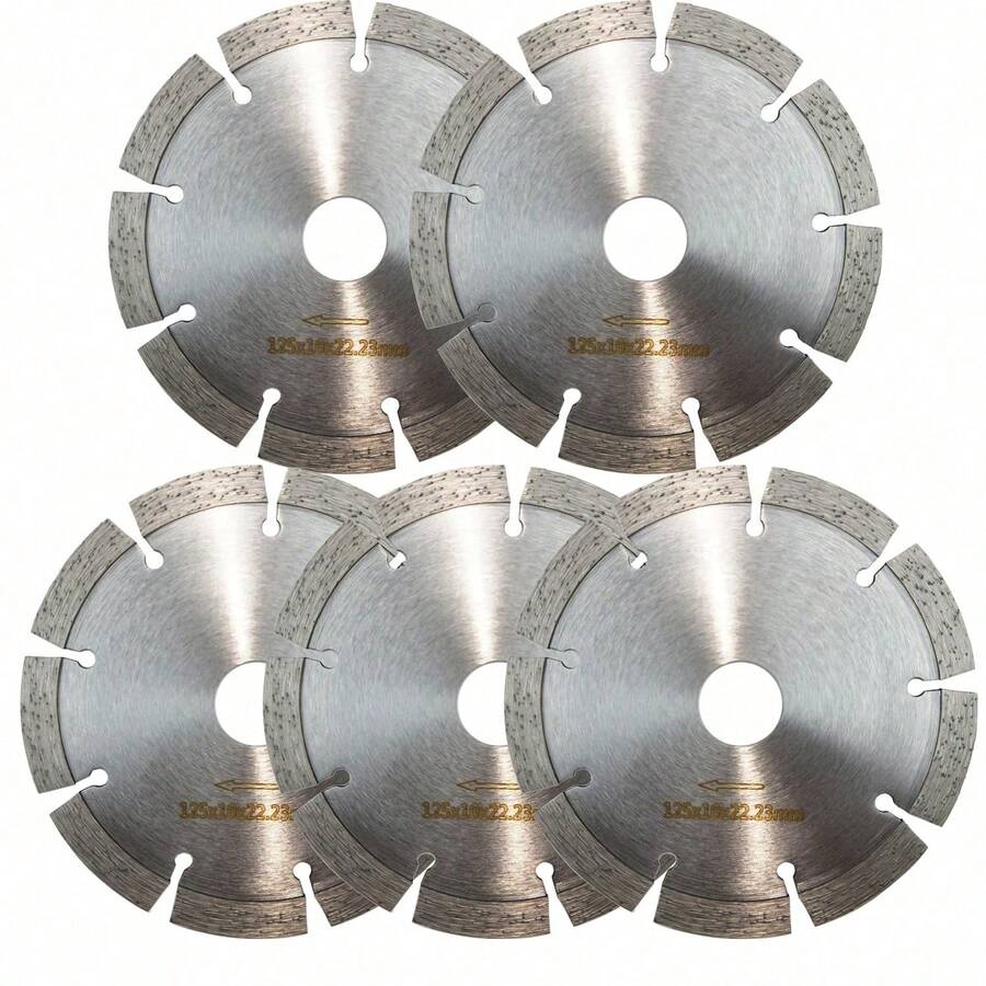 5 lưỡi cắt kim cương 5 inch – Lưỡi cắt kim cương Turbo dùng cho đá, đá cẩm thạch, đá granit, gạch, bê tông – Lưỡi cưa kim cương - B - Xem 1