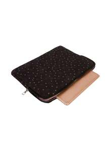 Solid Color Minimalist Luxury Star Pattern Laptop/Tablet Sleeve, Multi-Size Laptop Case Laptop Bag Laptop Sleeve Computer Case Computer Bag For Men Portable Laptop Cover Travel Essentials - Black - View 5