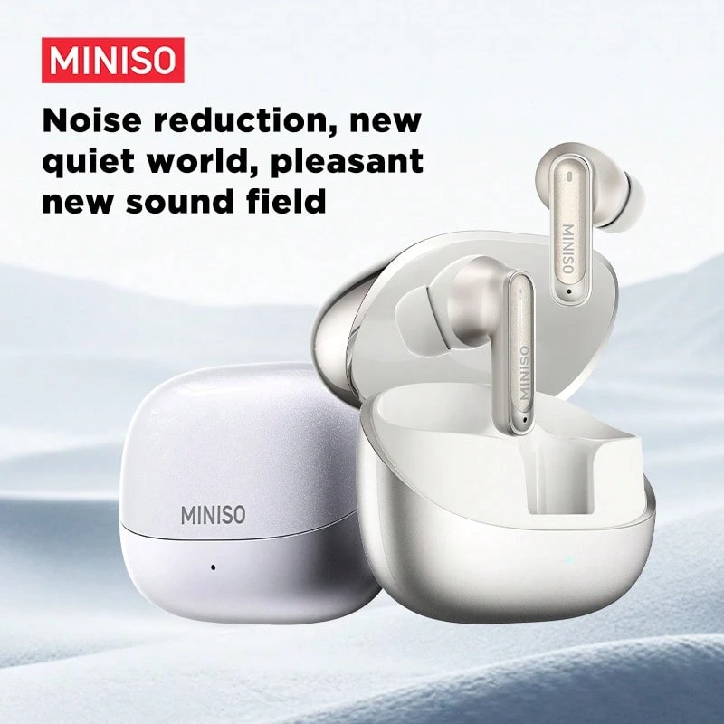 MINISO MS106 Wireless Translation Earbuds • AI Call Noise Cancellation • Multi-Language Real-Time Translation • Active Noise Cancellation • 55 Hours Battery Life • Suitable For Daily Use, Business, Fitness, Gaming - View 1