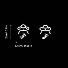 2pcs Universal UFO Blank Button Stickers - Fun Decorative Stickers Suitable For Any Vehicle - Car Stickers - View 3