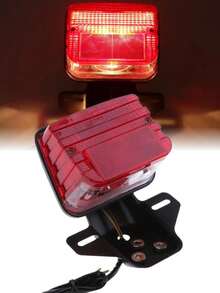 Luz trasera de freno luz de stop accesorio calavera para motocicleta - A - Ver 1