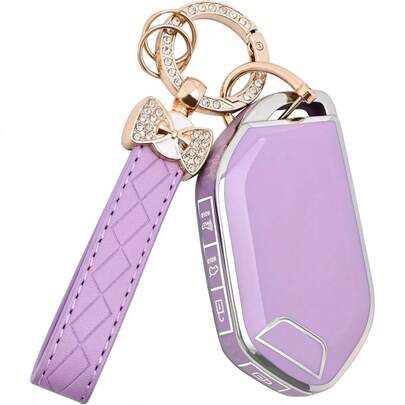 Kia Key Fob Cover - 5 Button Soft TPU Key Fit Kia Telluride (2023-2025), Sorento, K5 GT-Line, EV5 Remote Key(Purple)