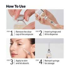 2x50ml 肽胶原蛋白烟酰胺面部精华安瓶套装，保湿面部精华，打造光滑透亮肌肤，适合所有肤质，轻盈日常护理，居家SPA，旅行必备，美容礼品 - Collagen - 查看 9