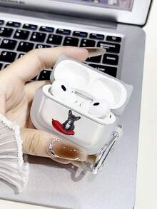 1 Ốp tai nghe tùy chỉnh, in chân dung và tên cá nhân, ốp tai nghe TPU mềm mại, thời trang, unisex, tương thích với tai nghe Apple 1/2/3/4/Pro/Pro2, ốp tai nghe trong suốt tối giản thời trang, quà tặng lễ hội - Nhiều màu - Xem 5