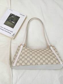 New Arrival Fashionable Luxury Versatile Letter Print PU Tote Shoulder Bag For Women - White - View 9