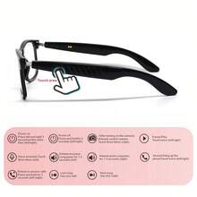 Kính thông minh AI với tính năng dịch thuật thời gian thực, phát nhạc không dây, gọi thoại, phát nhạc, tích hợp trợ lý AI, tương thích với Android/điện thoại thông minh - Món quà lý tưởng cho nam và nữ - Kính thông minh với chức năng AI, âm thanh không dây và gọi điện rảnh tay, sử dụng trong du lịch/công tác/hàng ngày/đạp xe/leo núi/các tình huống phối đồ thời trang. - Xem 7