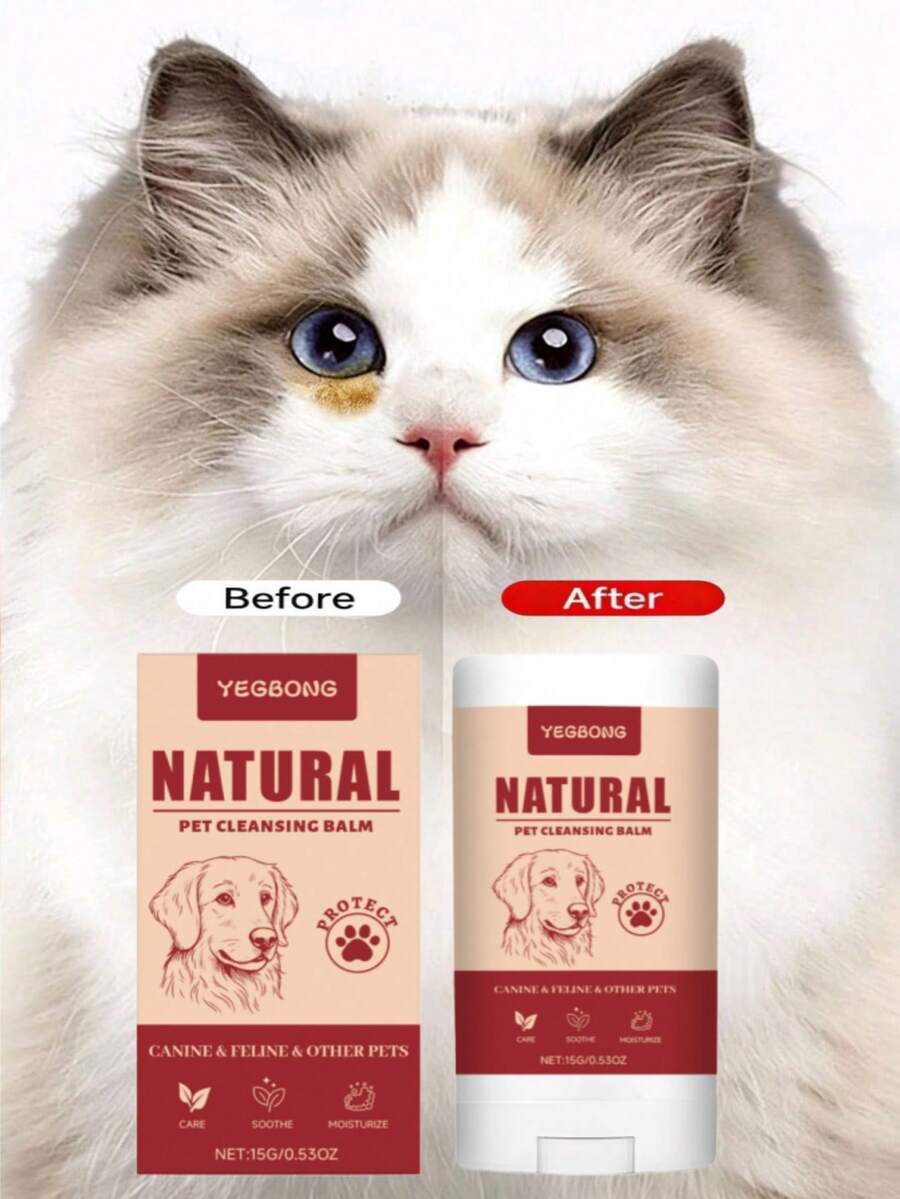 1支/15克/30克宠物泪痕清洁膏，采用天然成分配制而成，适用于犬、猫及其他宠物。无需用水冲洗，即可温和溶解爪垫、鼻子等部位的污垢和死皮。深层清洁的同时，还能维护皮肤的天然屏障。滋养植物萃取物深层滋润干燥粗糙的皮肤，改善爪垫干裂和鼻子脱皮等问题。