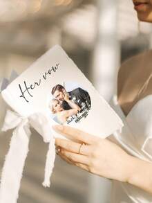 Custom Photo Round Stickers, Personalized Name Date Design,Elegant Wedding Style Gift Decor For Bridal Shower Anniversary Party, Customized Text Couple Sticker Labels For Favor Packaging, Customizable Picture Romantic Keepsake Gift For Guests Friends - Style a - View 5