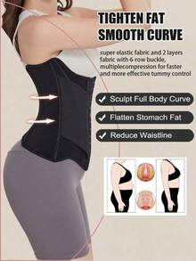 1pc Women Waist Trainer Corset, Tummy Control Shapewear - Multicolor - View 4