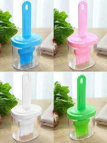 1 cọ quét dầu bằng silicon kèm chai, dụng cụ nhà bếp chịu nhiệt cao, tích hợp chai và cọ quét dầu bằng nhựa. - Nhiều màu - Xem 4