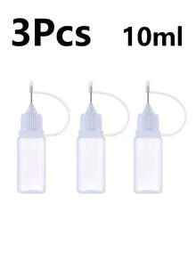 1/3pcs 30ml Empty Glue Bottles With Precision Applicator Tips, Refillable Liquid Dispenser Bottles/Dropper Bottles, Easy Squeeze Applicator, Suitable For Paper Crafts DIY, School - Multicolor - View 15