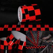 5cm*3 Meters Reflective Warning Tape Waterproof PVC Material Night Sticker Outdoor Use Suitable For Clothing And Trailer Marking (Actual Product Without Paper Core) - Multicolor - View 22