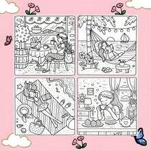 Quiet Moment Warm Life Coloring Book, 22 Pages Thick Paper, Enjoy A Moment Of Tranquility In Busy Life, Relax Body And Mind, Unleash Creativity, Mother's Day, Halloween, Christmas Birthday Gifts - Single Piece - View 5