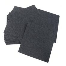 SHIOUCY Selbstklebend Quadratische Teppichfliesen, Abziehbar und Haftend, 50 x 50 cm Antirutsch Sicherheitsmatte, 20 Stück Abziehbare und Klebrige Teppichfliesen, Teppichfliesen für Handel und Zuhause (Dunkelgrau) - 20Pcs - Übersicht 7