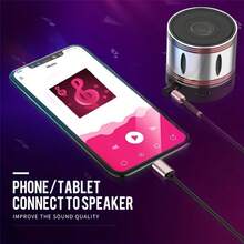 Cable de audio retráctil con resorte en ángulo USB C/Tipo C a 3.5 mm con chip digital, cable auxiliar macho a macho compatible con iPhone serie 15, teléfonos móviles, portátiles, coches y altavoces - USB C - Ver 3