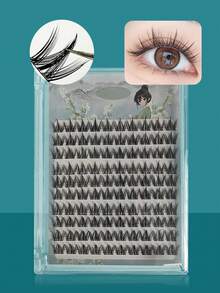BLUETHIN 100/120 Strands Delicate Faux Mink Eyelashes, Soft & Lightweight, Suitable For Daily Or Commute Makeup, Reusable - View 1