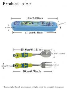 Disney 1 pieza Vajilla de melamina con diseño de Michael Wazowski, vajilla linda a prueba de caídas para cena familiar - Multicolor - Ver 5
