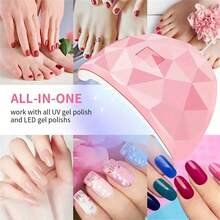 UV/LED Lamp, USB Nail Dryer, Gel Nail Polish Curing Light, Manicure Supplies - Multicolor - View 3