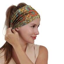 New Floral Print Headband,Suitable For Yoga,Running And Other Sports With Sweat-Absorbing Function,Fashionable Outdoor Sports - Multicolor - View 9