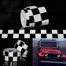 5cm*3 Meters Reflective Warning Tape Waterproof PVC Material Night Sticker Outdoor Use Suitable For Clothing And Trailer Marking (Actual Product Without Paper Core) - Multicolor - View 38