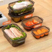3 pièces Boîtes à lunch empilables et étanches, micro-ondes et lave-vaisselle. Design de rangement transparent pour les collations/fruits/légumes, idéal pour le pique-nique/le bureau/l'école/les voyages - Voir 12