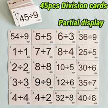 90pcs/Box Multiplication And Division Flash Cards - Math Formula Memory Aid To Improve Calculation Ability, Math Learning Cards, Interesting Design, High-Quality Printing, Arithmetic Learning, Teacher Resources - A - View 5