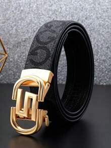 Thắt lưng da thời trang, thắt lưng quần công sở khóa tự động dành cho nam giới. - Nhiều màu - Xem 9