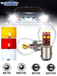 2个汽车转向灯/刹车灯/尾灯/前大灯/倒车灯/刹车灯泡，型号：1156 1157 BA15S BAU15S BA15D BAY15D - 彩色 - 查看 10