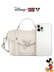 Túi xách nữ thời trang chính hãng Disney hình chuột Mickey bằng kim loại, dễ thương và nhẹ, có dây đeo điều chỉnh được, phù hợp cho bé gái, thanh thiếu niên và công sở, vật dụng cần thiết cho mùa thu/đông. - Nhiều màu - Xem 10