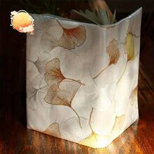 1pc Luxury Ginkgo Leaf Fabric Book Cover, Handmade Planner/Notebook Sleeve, Gift For Book Lovers, Mother's Day, Couples, Holidays - Single Piece - View 5