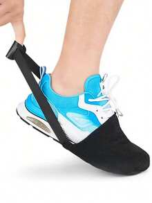 1pc Anti-Slip Shoe Cover, Sports Anti-Slip Shoe Cover, Bowling Anti-Slip Strap - Black - View 2