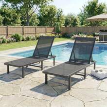 Outsunny Patio Lounge Chair & Swing Chair - A - View 3