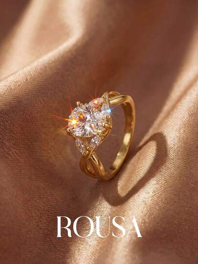 1 Stück Damen Reinsilber Kreuz Wassertropfen Ring, geeignet als Valentinstag/Geburtstags/Paar Geschenk, kann für romantische dünne Ringe zum Stapeln verwendet werden, exquisites Schmuckgeschenk