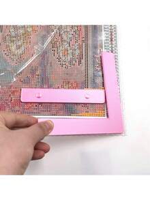 钻石画对齐尺套装 - 包括水平尺、直尺、角度尺和推尺，可辅助对齐钻石和画布，使钻石画制作更轻松。 - 多色的 - 查看 3