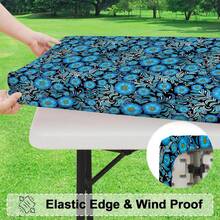 Spring Floral Rectangular Tablecloth - Woven Polyester Material, Vibrant Floral Pattern, Durable And Easy To Clean, Suitable For Standard Dining Tables, Elegant Natural Style Design, Easy Maintenance - D - View 8