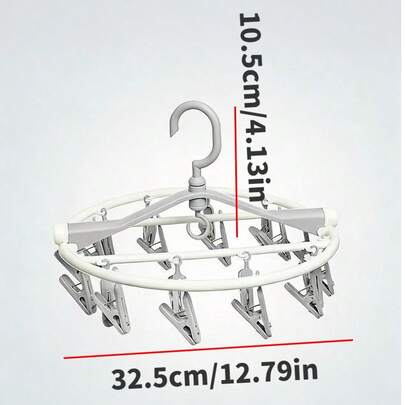 1. Multifunctional Clothes Clip/Hanger/Baby Sock Storage Clip/Rotating Toy Storage Clip/Baby Supplies/Material: PP/Equipped With 20 Anti-Slip Clips, Strong Load-Bearing Capacity, Foldable, And Easy To Carry.