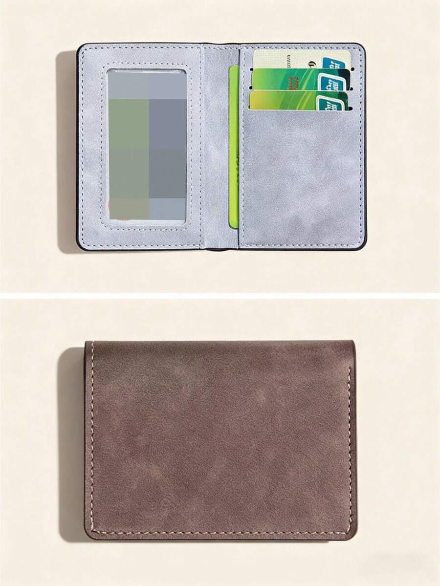 Ví đựng thẻ đa năng siêu mỏng dành cho nam, ví mỏng có ngăn đựng bằng lái xe, khe đựng thẻ chống từ hóa. - Nhiều màu - Xem 1