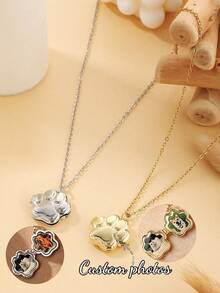 Dây chuyền mặt dây chuyền hình phong bì từ tính tối giản cá nhân hóa, mặt dây chuyền hình phong bì thư tình khắc tên theo yêu cầu bằng thép không gỉ, dây chuyền đôi đeo qua xương quai xanh, quà tặng ngày Valentine cho bạn trai/bạn gái, mặt dây chuyền đeo hàng ngày. - Móng vuốt vàng - Xem 3