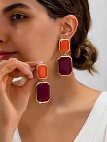 1 Pair Luxury Sexy Fashion Versatile Earrings For Women - Multicolor - View 1