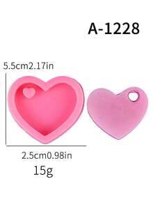 1 khuôn silicon hình trái tim để nướng bánh - Nhiều màu - Xem 7