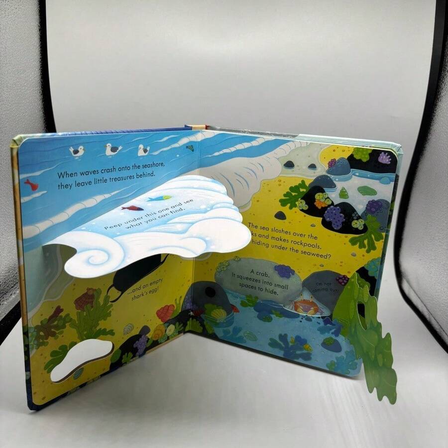 Sturdy Busy Material Cardboard, Foldable Inner Pages, Family Story Time, Cognitive Enlightenment, Language Development, Perfect For Halloween, Christmas Gift Science Education - 彩色 - 查看 1