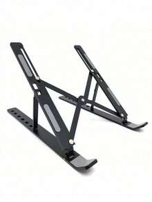 18-Inch Laptop Stand, Foldable Aluminum Alloy Cooling Riser Holder, Portable Desktop Tablet & Phone Stand - View 8