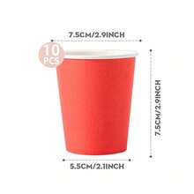 Gran flor octagonal roja de pétalos minimalista y multifuncional - lacre - Ver 7
