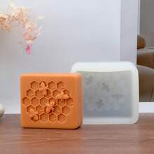 3D Honeycomb Bee Soap Silicone Mold Reusable Flying Bees Candle Mold For DIY Aromatherapy Candle, Soap, Resin, Plaster, Handmade Craft Home Decor - Bee - View 10