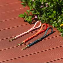 Waterproof Short Dog Leash, Durable PVC Pet Lead With Gold Ring & Hook, Bite-Resistant Short Training Leash For Walking & Obedience - Multicolor - View 9